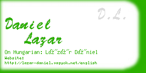 daniel lazar business card